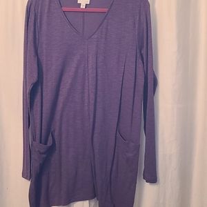 Long sleeve tunic tee - L tall